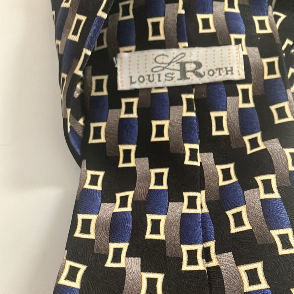 FINAL MARKDOWN Louis Roth silk tie - Picture 3 of 4